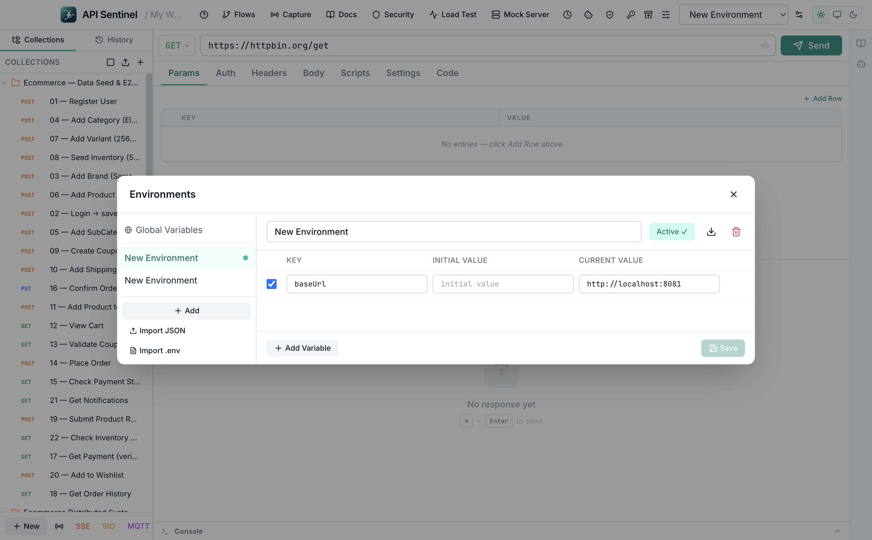 Reqhawk collections and environments — local storage, no cloud